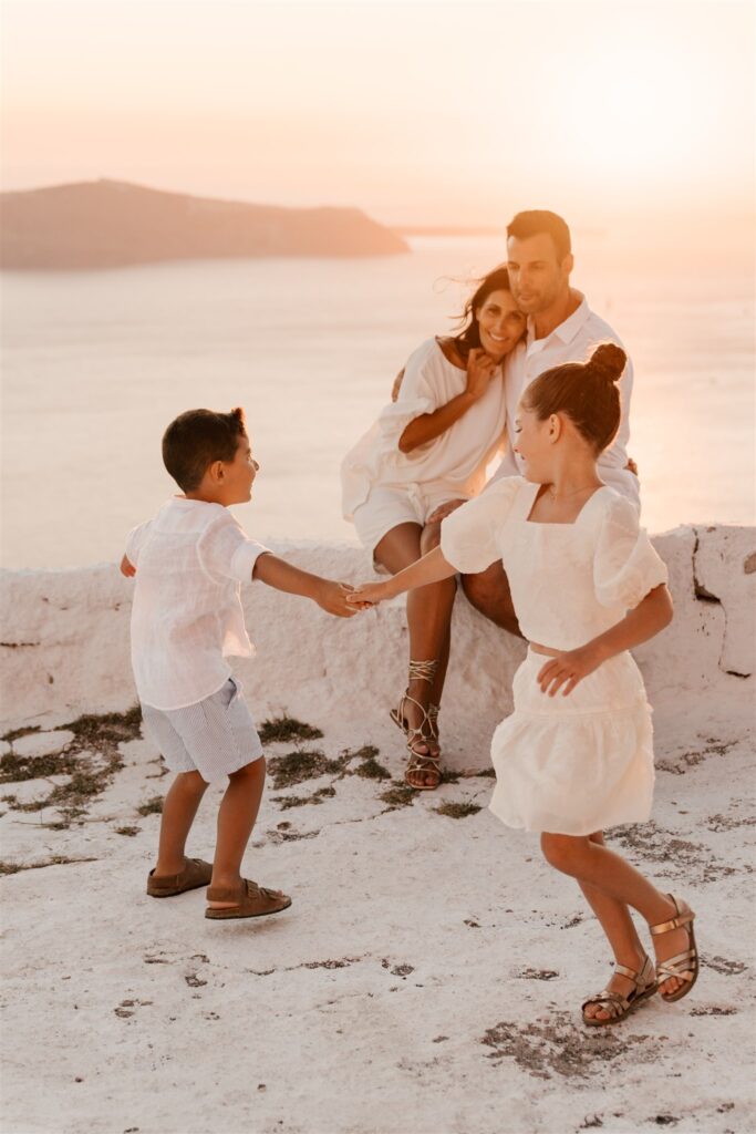 family photography at sunset