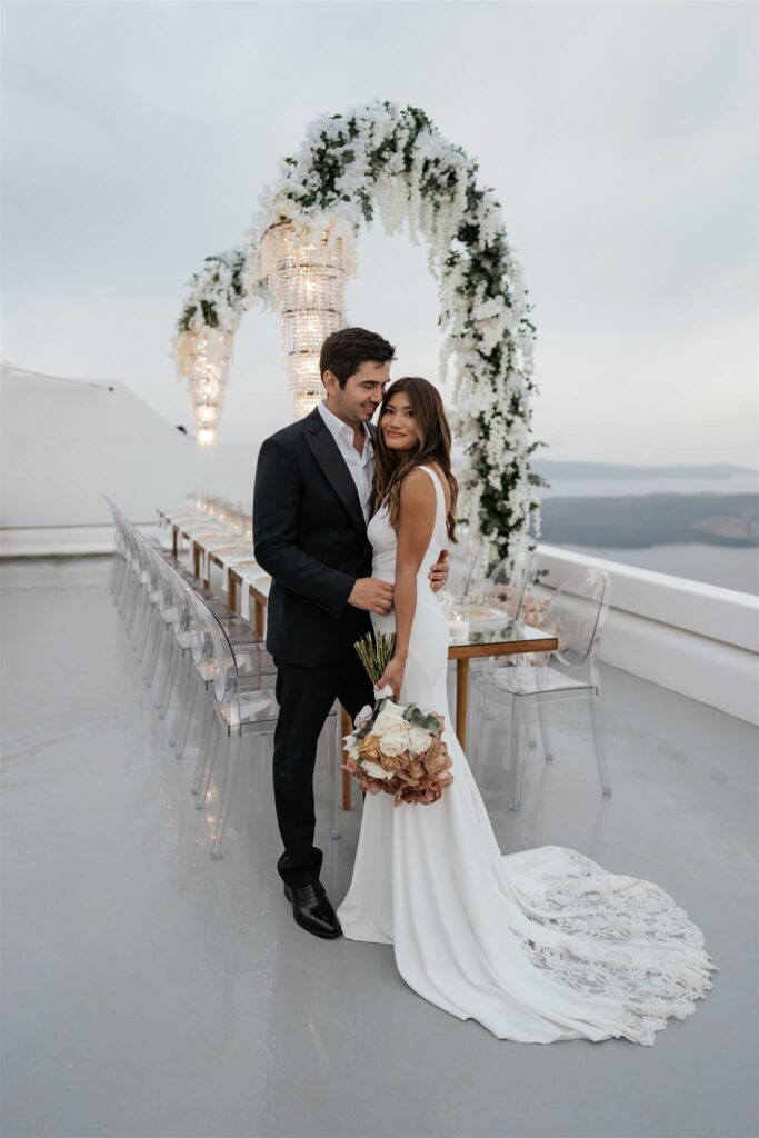 destination wedding photographer in santorini