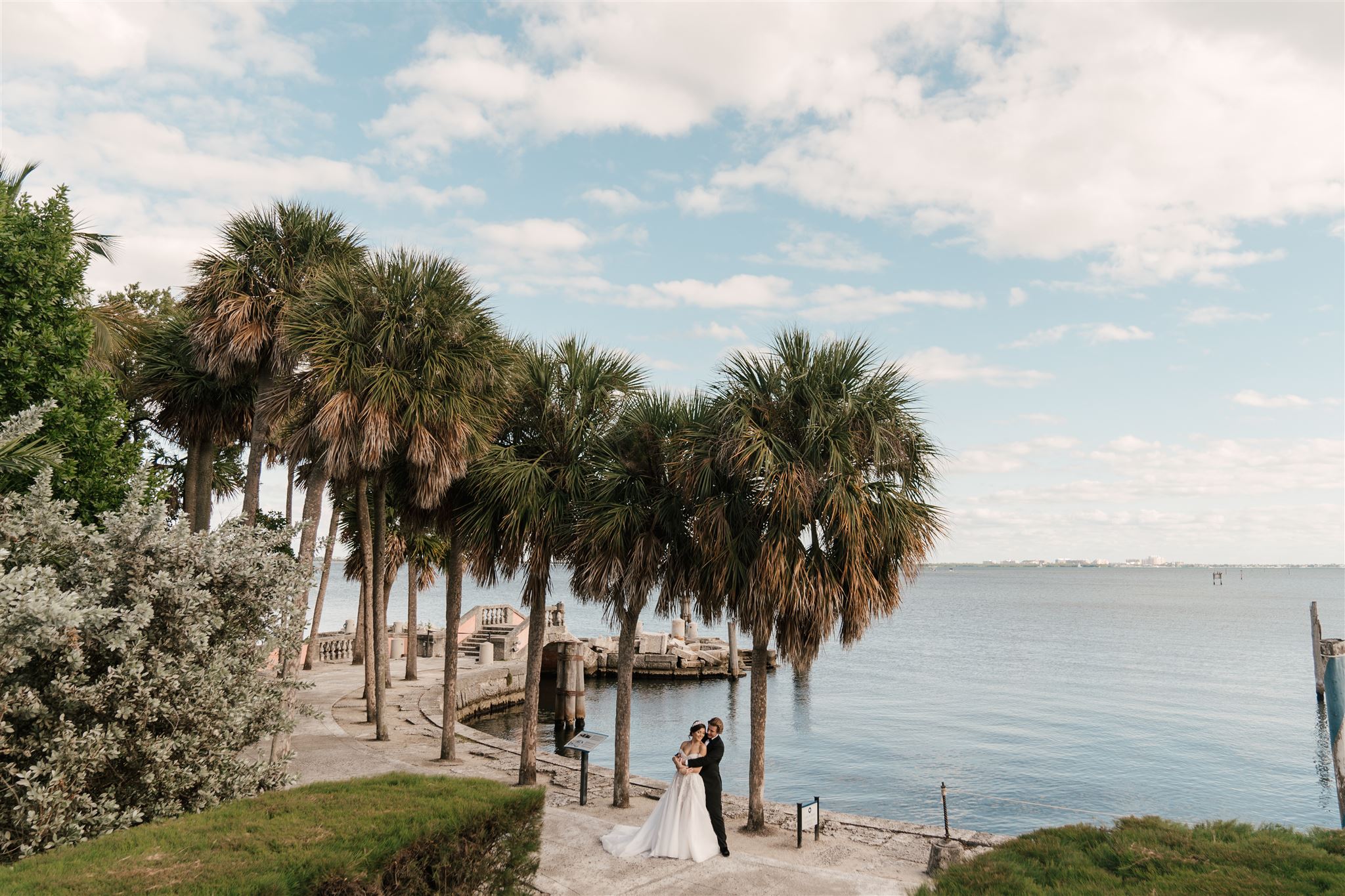 classy couple wedded in Miami