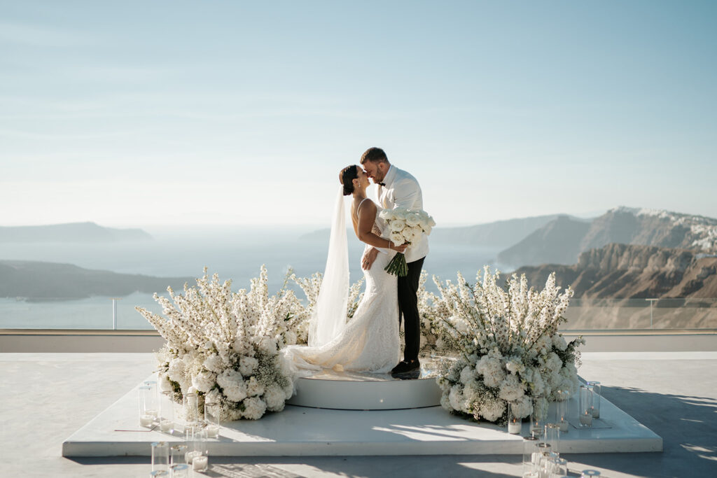 Unique Santorini Gem Elopement