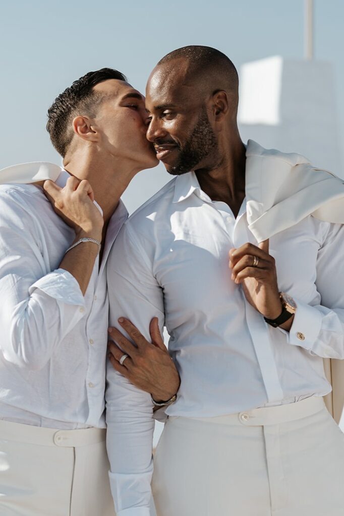 Same Sex Wedding In Santorini At Le Ciel