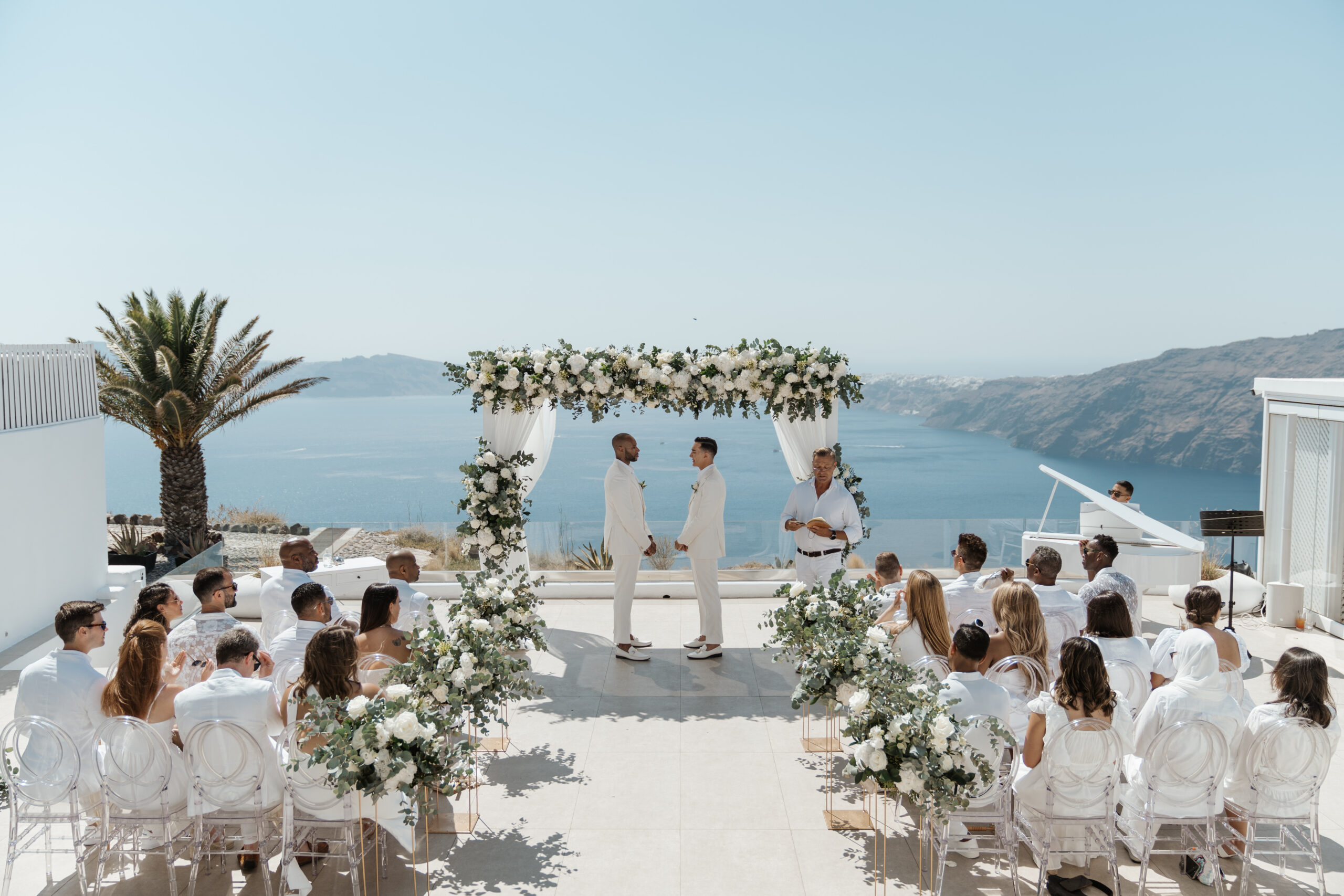 Same-Sex Wedding in Santorini at Le Ciel