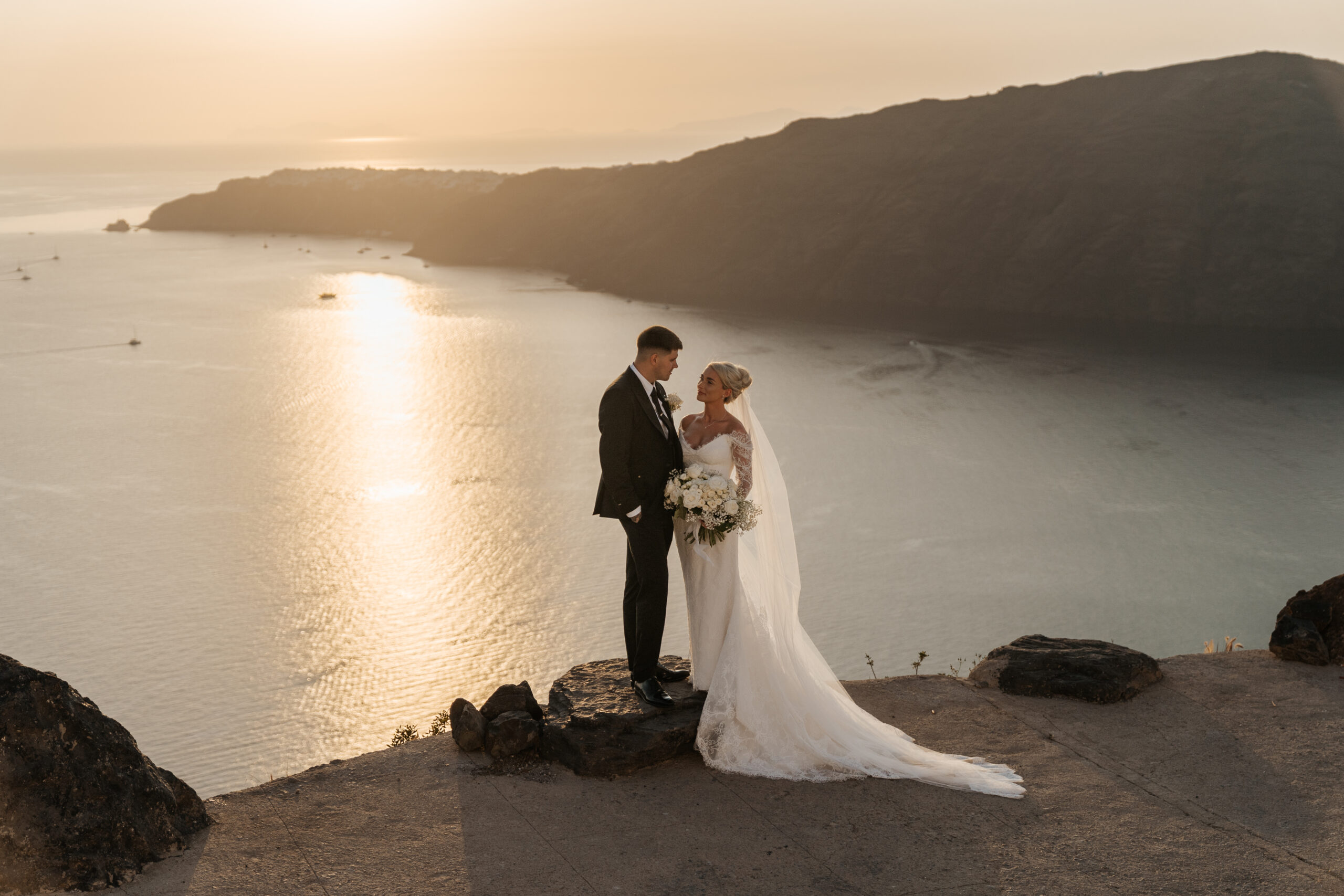 Elegant Wedding at Rocabella Phosart Photography Cinematography Caldera View