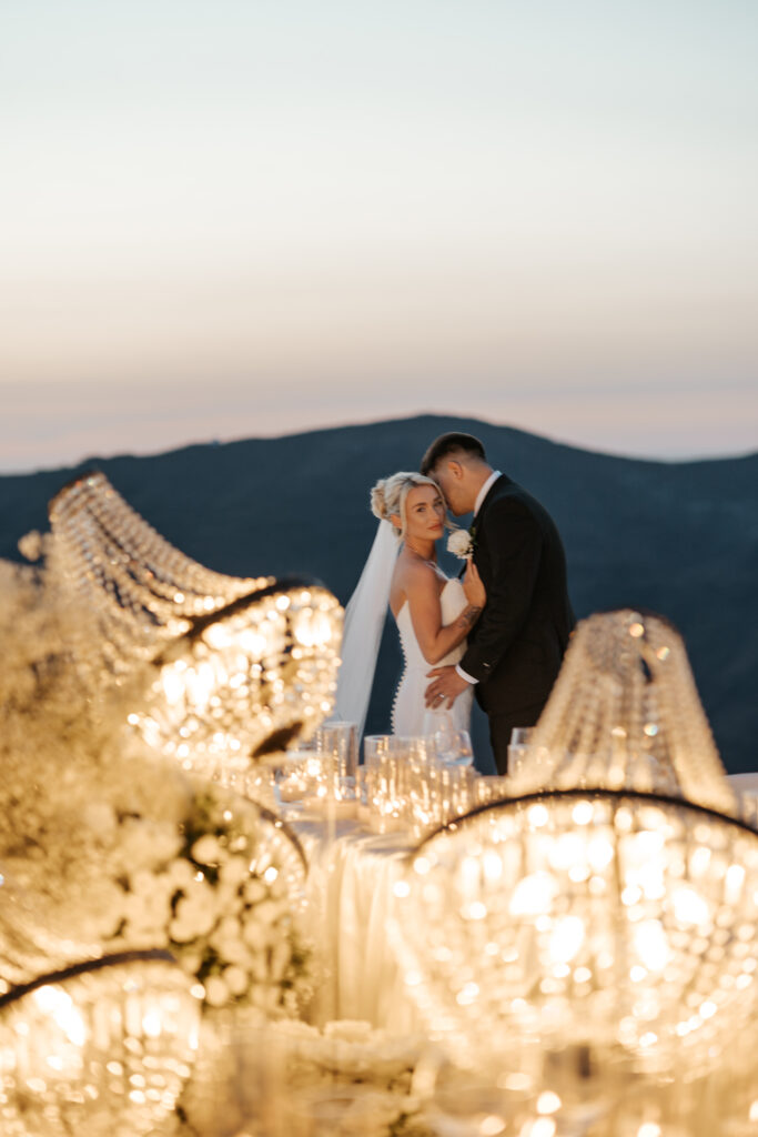 Elegant Wedding at Rocabella Phosart Photography Cinematography Chandeliers