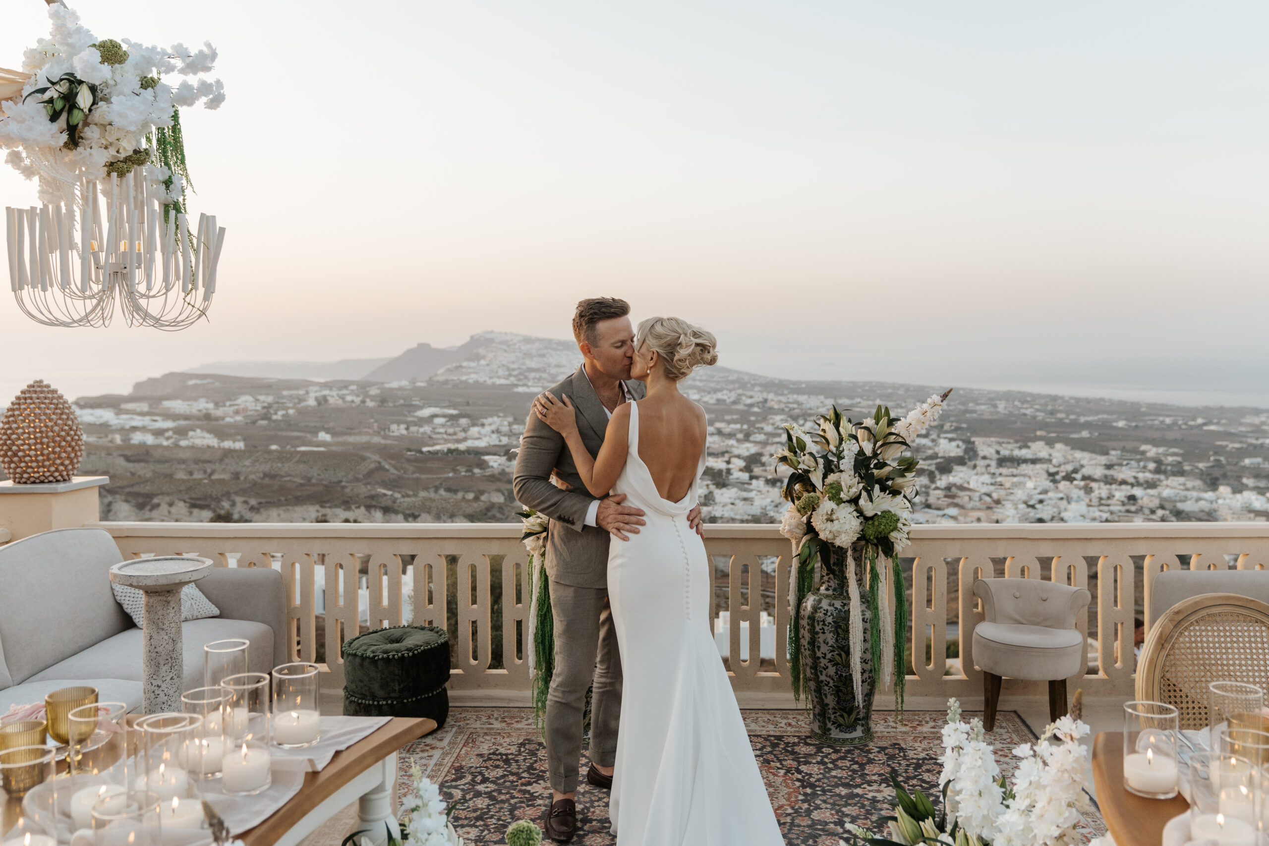Micro Wedding at Madame Sousou Santorini