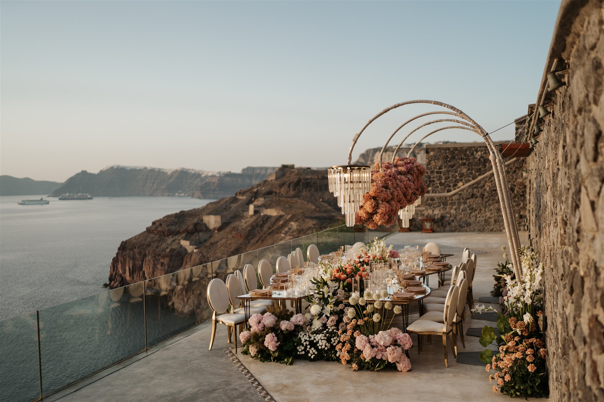 Elegant Wedding Reception Inspiration in Greece