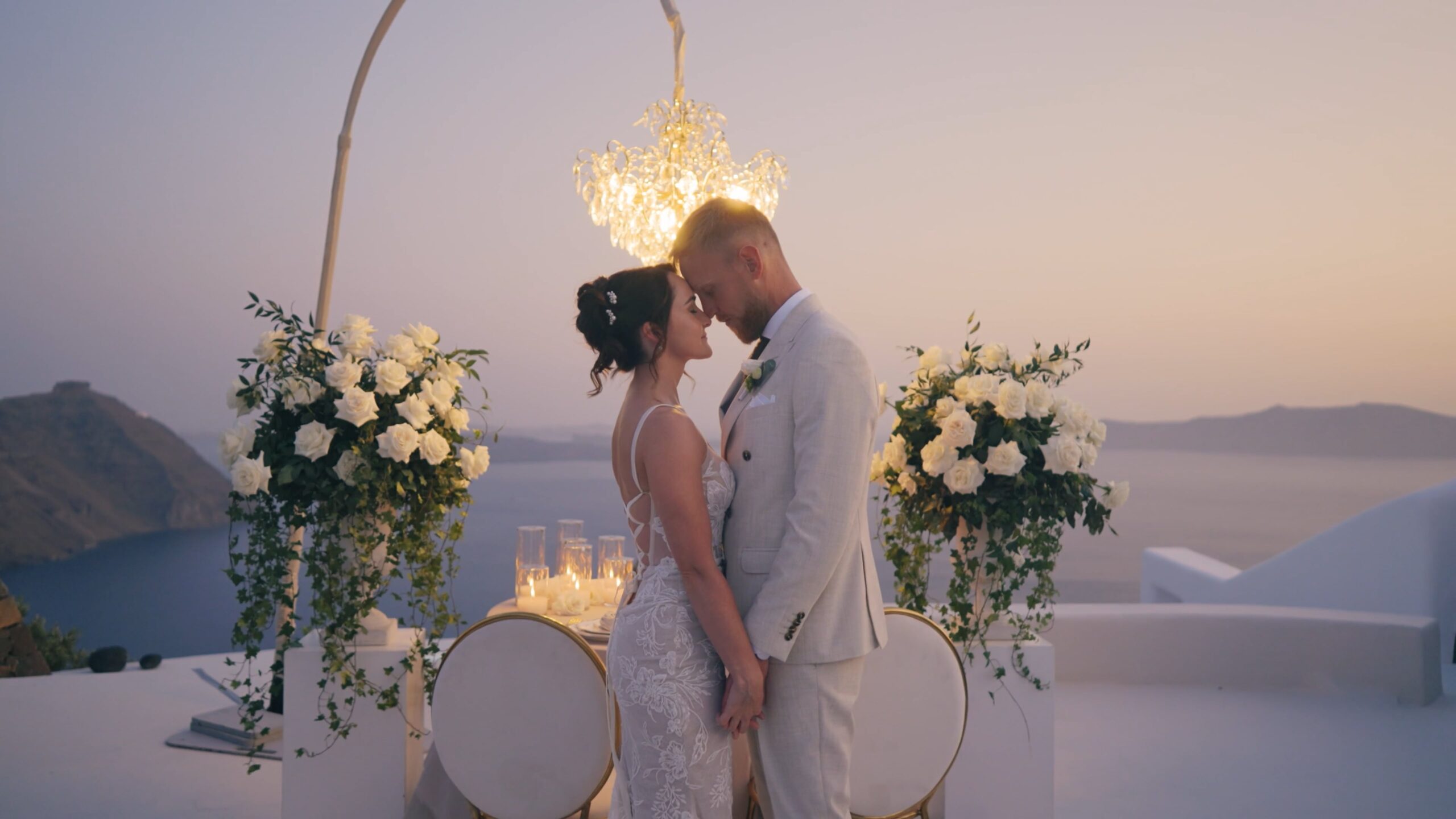 Elegant Elopement At Aenaon Villas Santorini Video Clip