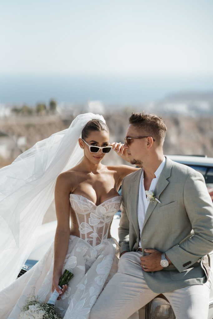 Elegant Destination Wedding at Cavo Ventus Santorini
