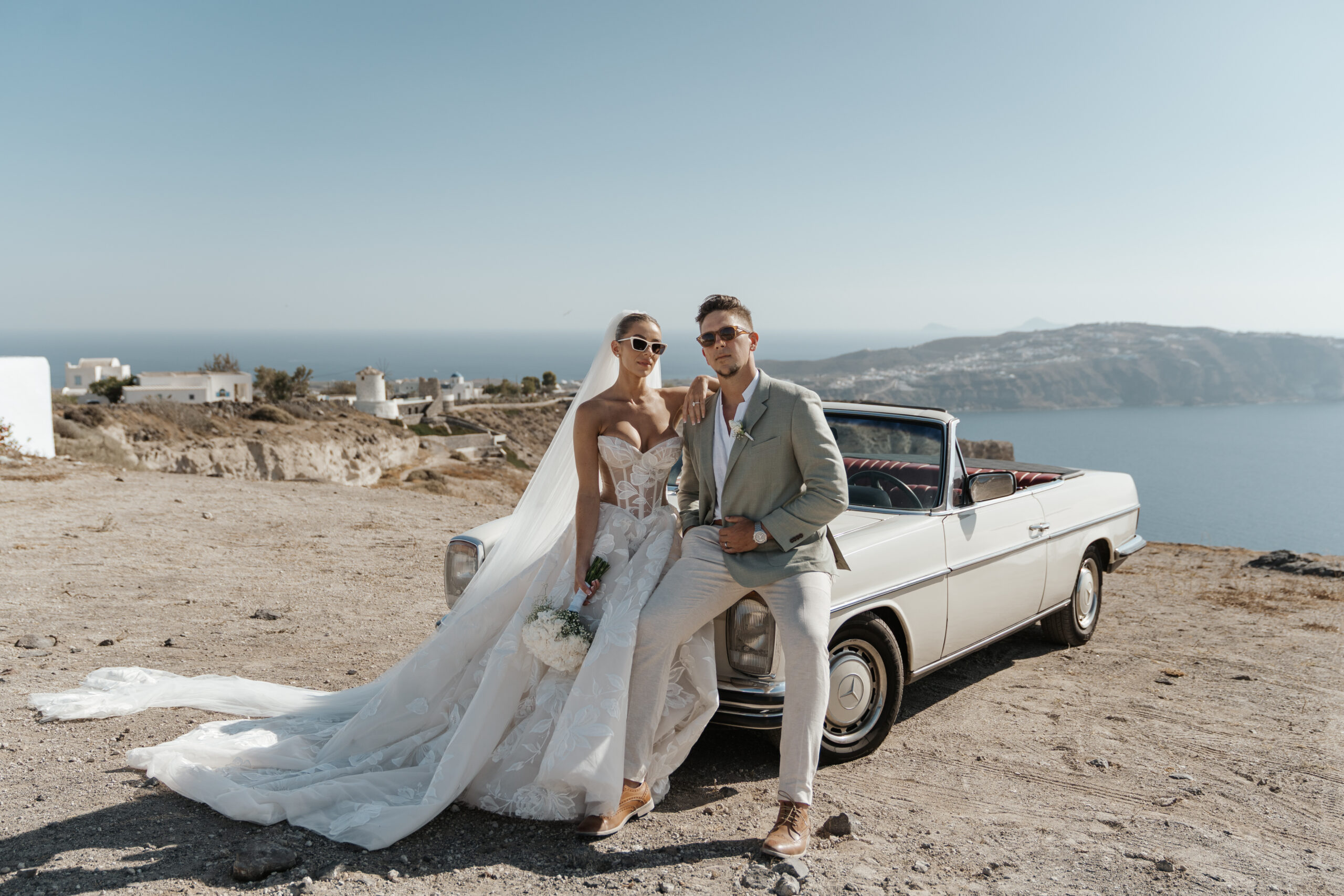 Elegant Destination Wedding at Cavo Ventus Santorini