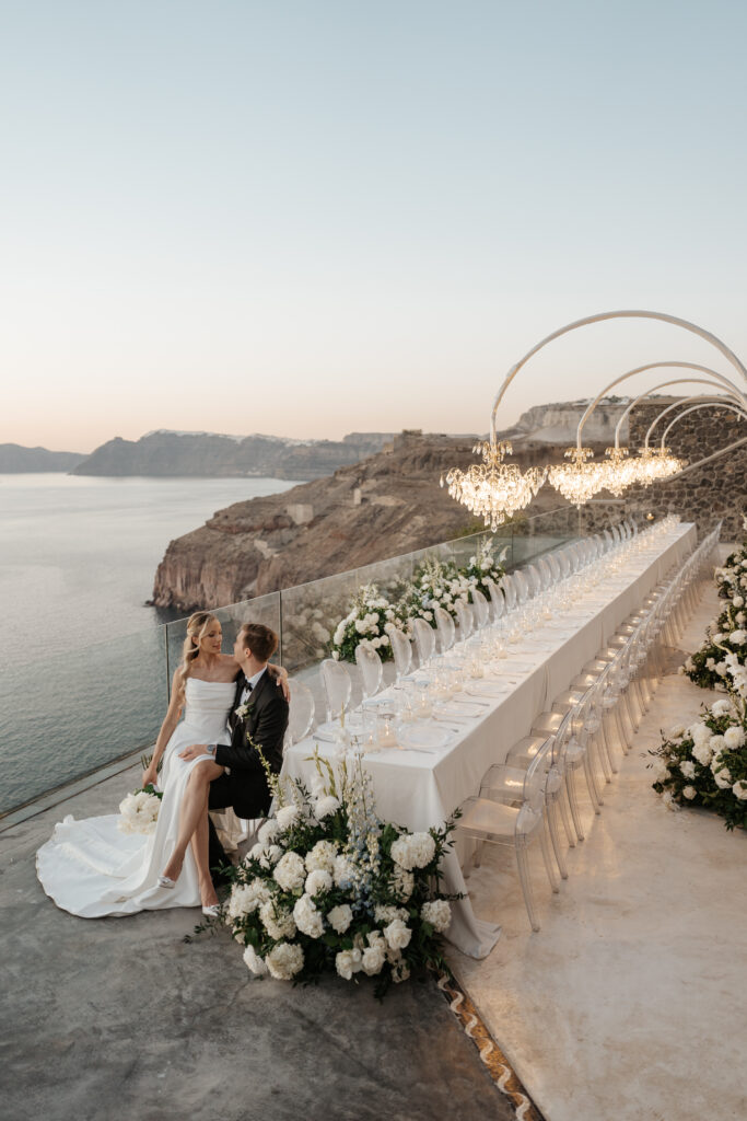 Timeless Santorini Destination Wedding at Cavo Ventus Feature